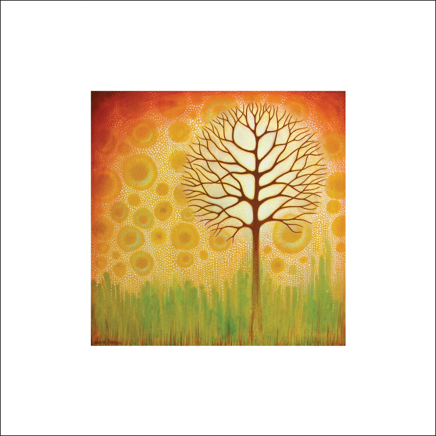 Glow Tree Art Print on Paper