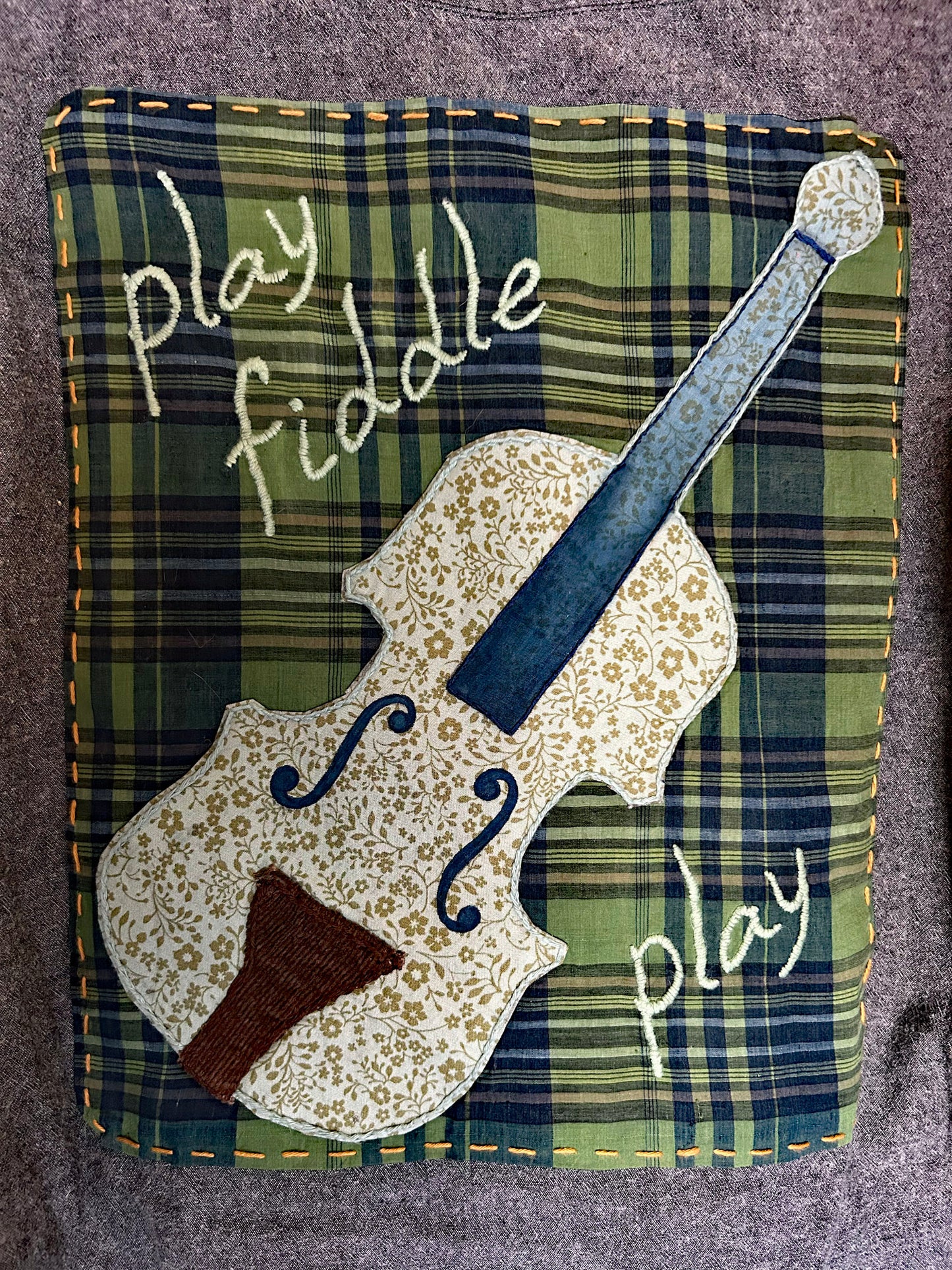 One of a Kind Play Fiddle Play Long Sleeve Flannel Shirt