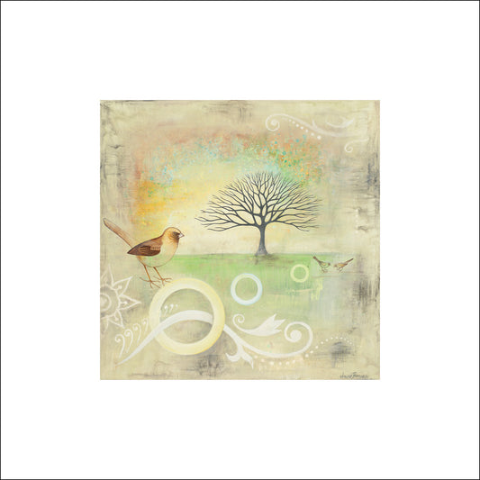 pastel home decor interior design wall art, birds tree art gift, Asheville art nature print, mothers day gift