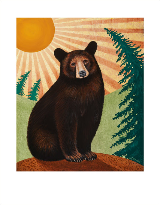 Sun Bear Print on Paper